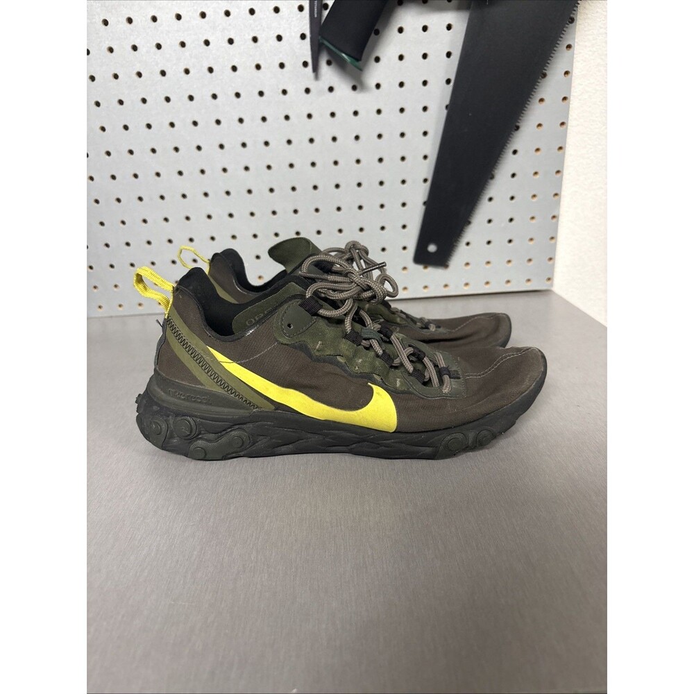 Nike React Element 55 Oregon Ducks Mens Size 8 Green Yellow Black CK4797-300